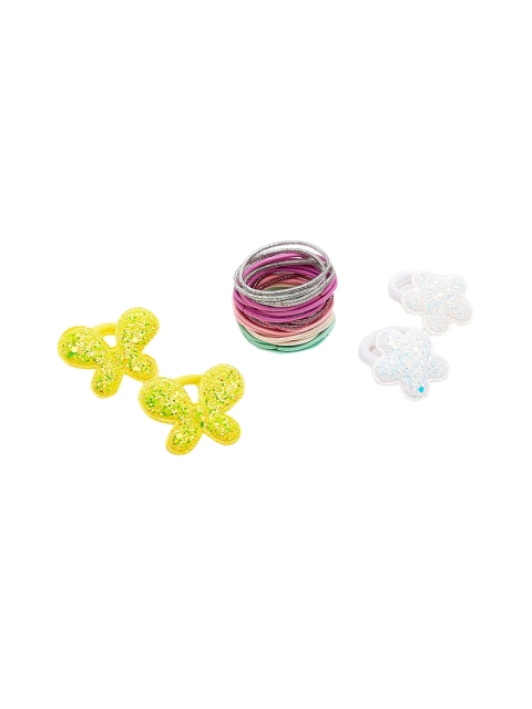 Toniq Kids Girls Set of 34 Ponytail Holder, Pink