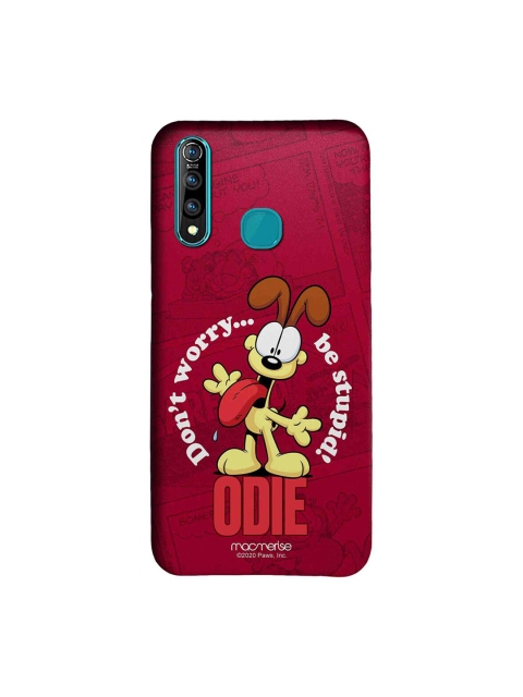 macmerise Unisex Pink & White Odie Dont worry Vivo Z1 Pro Garfield Back Case