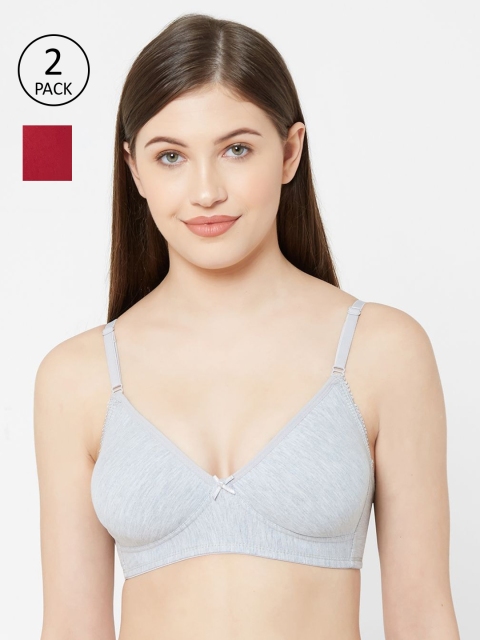 Juliet Women Pack Of 2 Solid Non Padded Non-Wired All Day Comfort Everyday Bra DIPTI, Grey melange
Juliet Women Pack Of 2 Solid Non Padded Non-Wired All Day Comfort Everyday Bra DIPTI, Grey melange