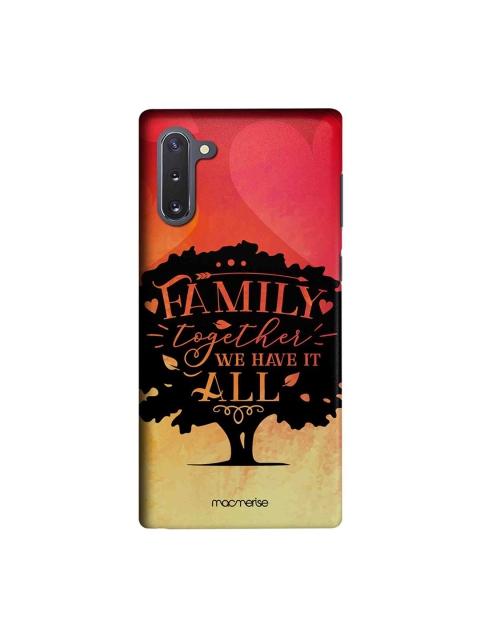 macmerise Red & Black Family Is All Samsung Galaxy Note 10 Back Case