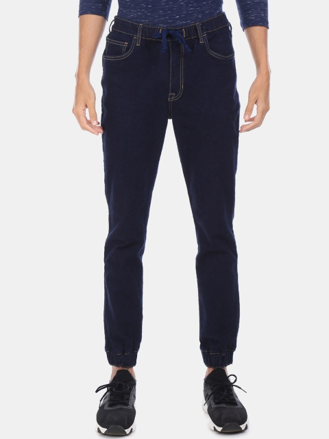 Cherokee Men Blue Jogger Mid-Rise Clean Look Jeans