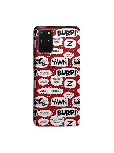 macmerise Red & Grey Moods Of Garfield Samsung Galaxy S20 Plus Back Case