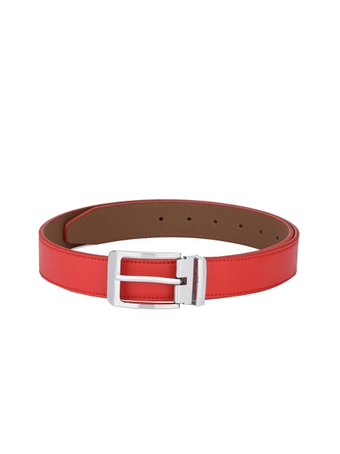 Calvadoss Men Red Solid Belt