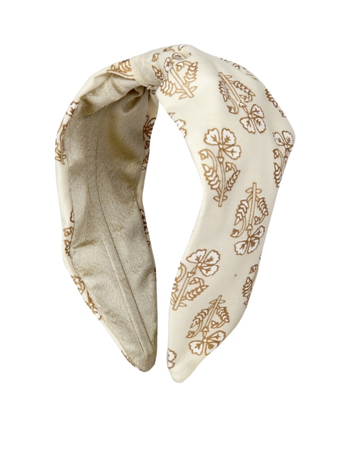 YoungWildFree Off-White Printed Turban Hairband