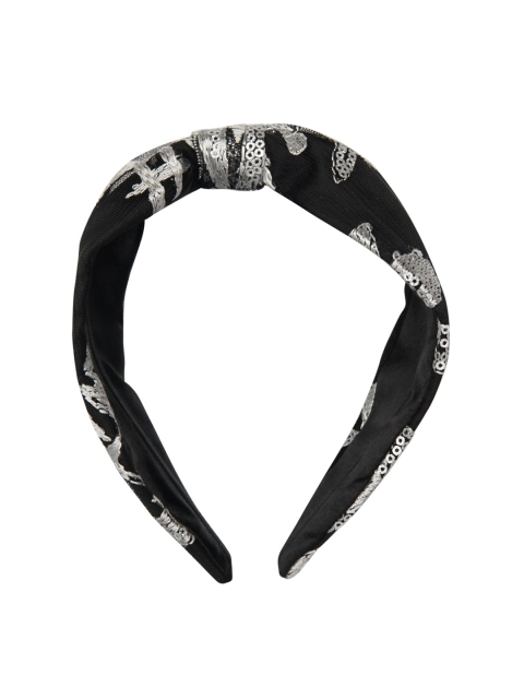 YoungWildFree Black Embellished Hairband