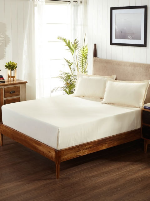Portico New York Cream-Coloured Solid 144 TC Cotton 1 King Bedsheet with 2 Pillow Covers
Portico New York Cream-Coloured Solid 144 TC Cotton 1 King Bedsheet with 2 Pillow Covers