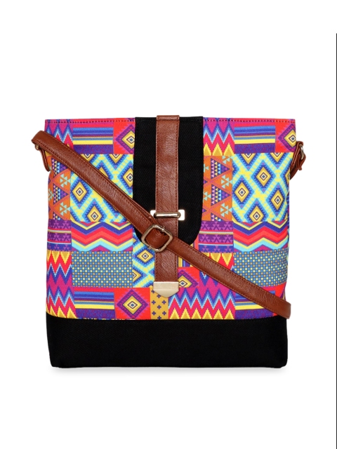 All Things Sundar Multicoloured Printed Sling Bag, Multi