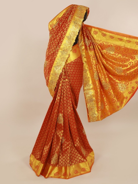 Pothys Red Pure Silk Woven Design Kanjeevaram Saree