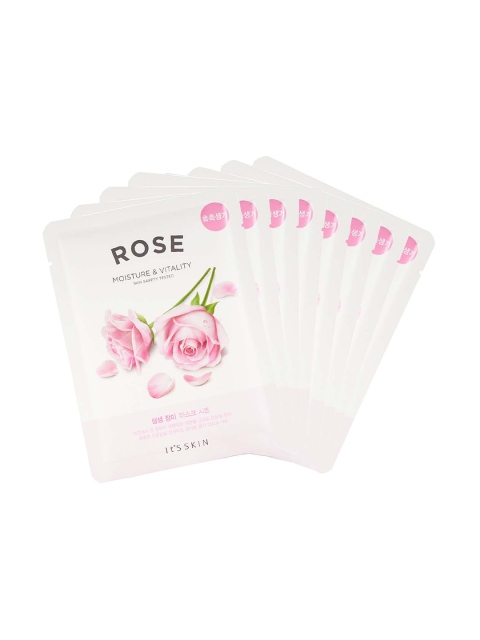 Its Skin Unisex Set of 8 The Fresh Mask Sheet - Rose, Red
