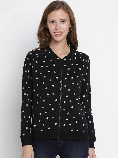 Pepe Jeans Women Black Printed Sweatshirt