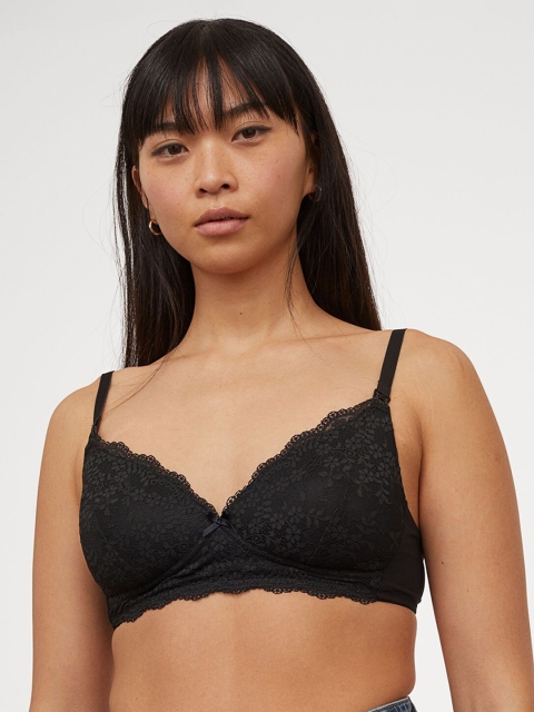H&M Women Black MAMA Padded nursing bra