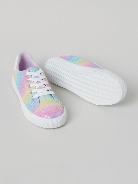 H&M Girls Multicoloured Shimmering Trainers, Multi