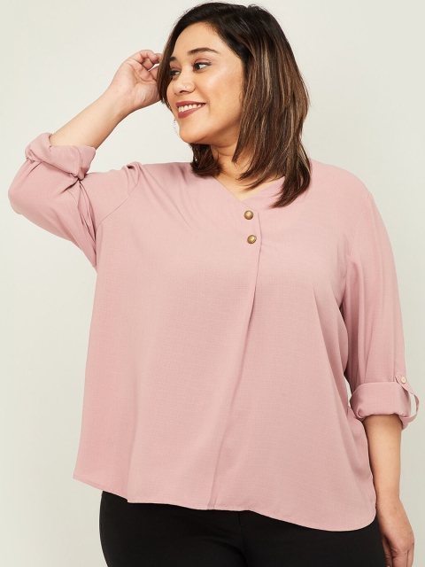 nexus Women Pink Solid Top
