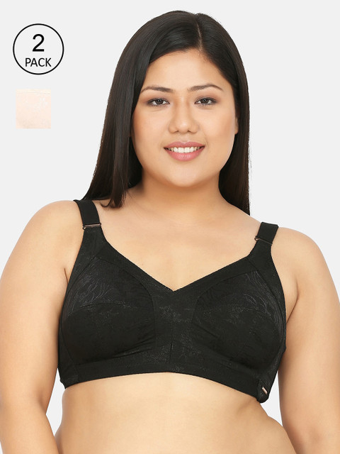 Curvy Love Beige & Black Solid Pack of 2 Plus Size Everyday Bra CL-12 BEIGE BLACK-C20
Curvy Love Beige & Black Solid Pack of 2 Plus Size Everyday Bra CL-12 BEIGE BLACK-C20