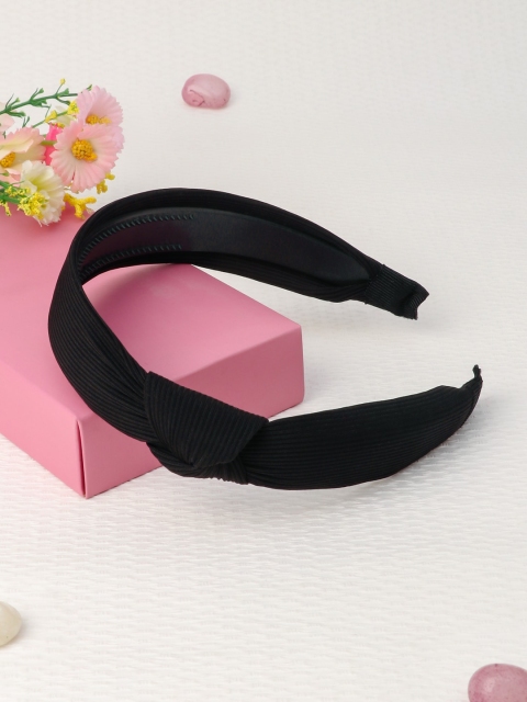 The Magic Wand Girls Black Solid Hairband