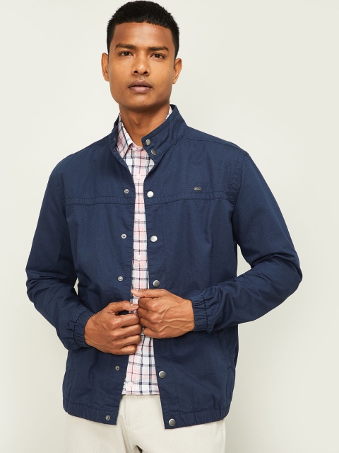 CODE by Lifestyle Men Blue Solid Denim Jacket