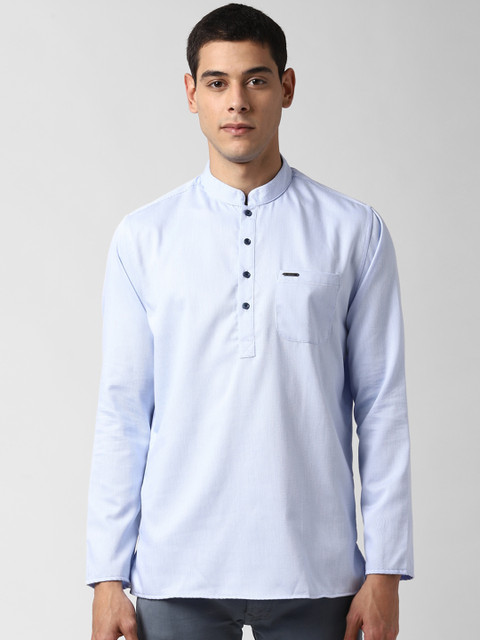 Peter England Men Blue Solid Kurta
Peter England Men Blue Solid Kurta