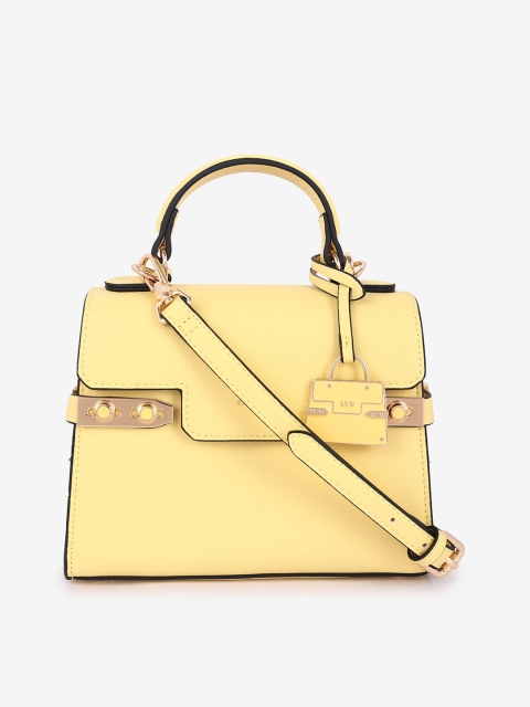 LYN Yellow Solid Handheld Bag