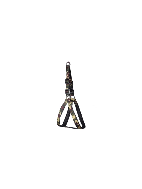 PETS EMPIRE Green & Brown Self Design Dog Harness