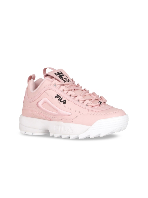 FILA Women Pink Solid Sneakers