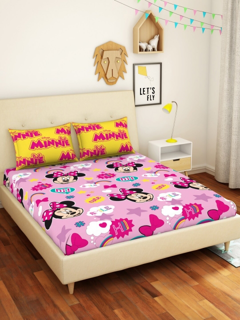 CORE Designed by SPACES Disney Minnie Pink 144 TC Pure Cotton Double Bedsheet
CORE Designed by SPACES Disney Minnie Pink 144 TC Pure Cotton Double Bedsheet