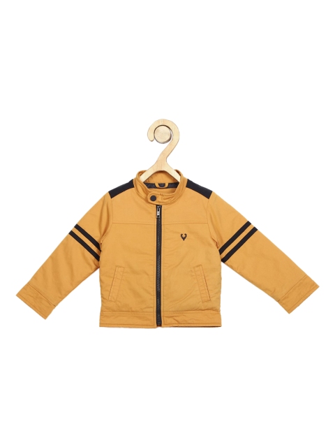 Allen Solly Junior Boys Yellow Solid Padded Jacket