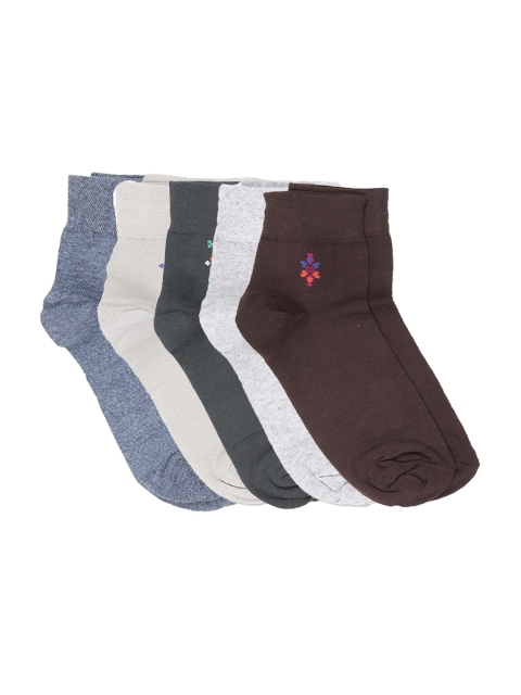 Dollar Men Pack of 5 Assorted Ankle-Length Socks