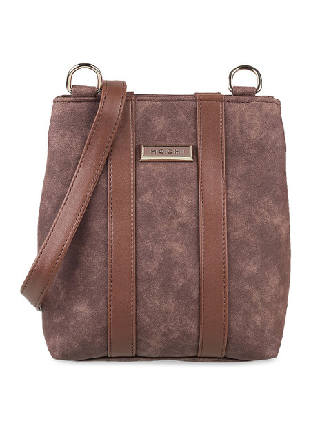 Mochi Brown Solid Sling Bag 
Mochi Brown Solid Sling Bag