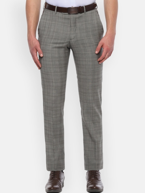 Luxure by Louis Philippe Men Grey & White Slim Fit Checked Formal Trousers
Luxure by Louis Philippe Men Grey & White Slim Fit Checked Formal Trousers