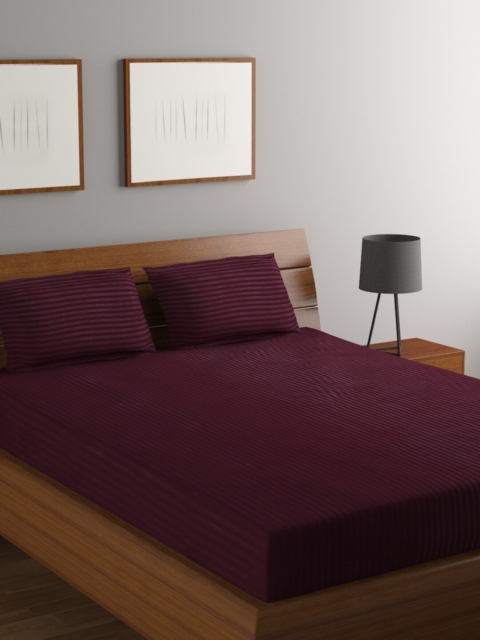 Bromwick Burgundy Striped 180 TC Polycotton 1 Queen Bedsheet with 2 Pillow Covers
Bromwick Burgundy Striped 180 TC Polycotton 1 Queen Bedsheet with 2 Pillow Covers