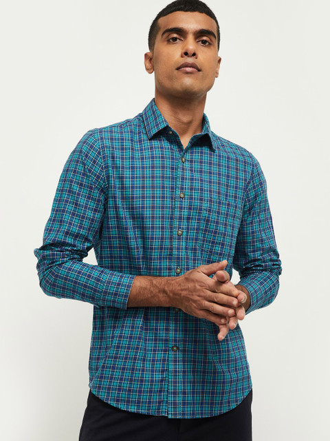 max Men Blue Slim Fit Checked Casual Shirt
max Men Blue Slim Fit Checked Casual Shirt