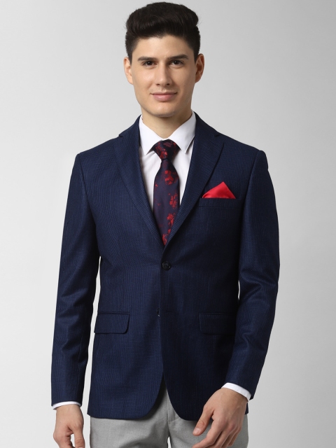 Peter England Elite Men Navy Blue Self Design Slim-Fit Single-Breasted Formal Blazer
Peter England Elite Men Navy Blue Self Design Slim-Fit Single-Breasted Formal Blazer