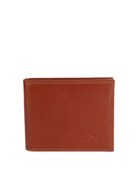 Daniel Klein Men Brown Solid Leather Two Fold Wallet