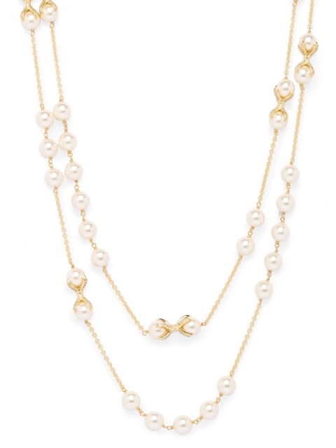 JOULES BY RADHIKA Gold-Plated & White Handcrafted Necklace