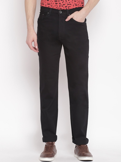 Pepe Jeans Men Black Regular Fit Mid-Rise Clean Look Jeans