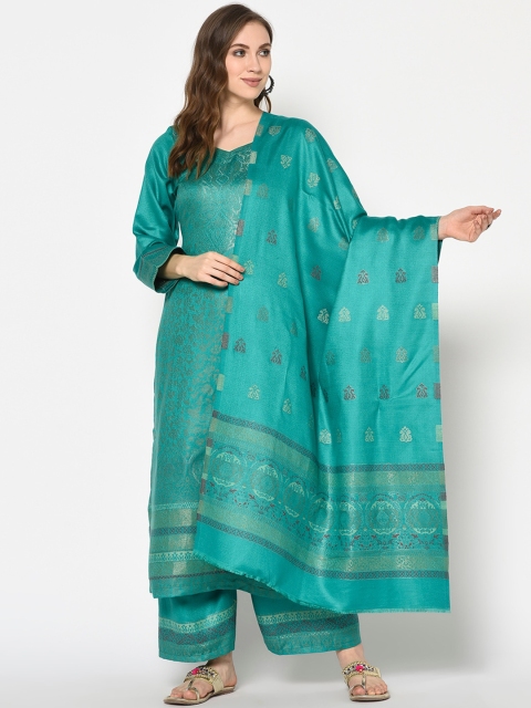 Safaa Women Sea-Green Viscose Acrylic Woven Design Suit Unstitched Dress Material For Winter, Teal
Safaa Women Sea-Green Viscose Acrylic Woven Design Suit Unstitched Dress Material For Winter, Teal
