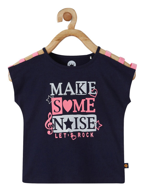 VITAMINS Girls Navy Blue Printed Top
VITAMINS Girls Navy Blue Printed Top