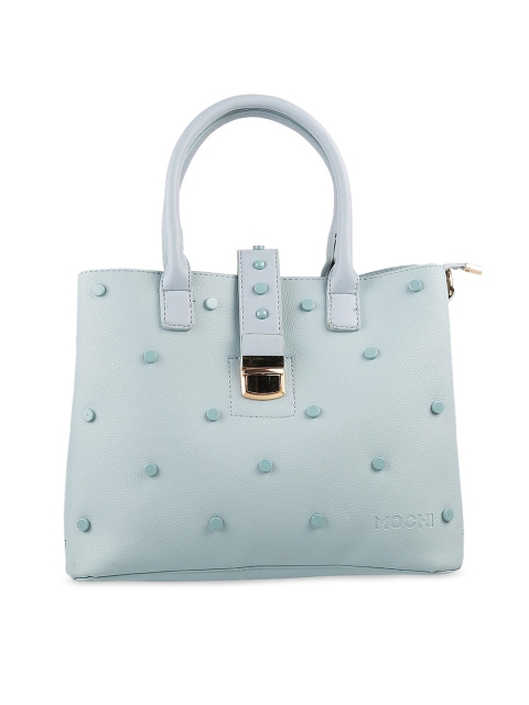 Mochi Blue Embellished Handheld Bag