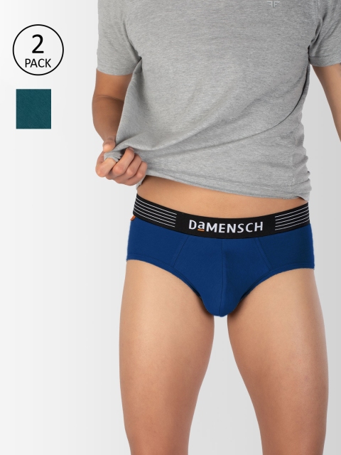DAMENSCH Men Pack Of 2 Solid Deodorizing Basic Briefs DAM-CTS-B-PEB-IRB-PACK-2-MIX, Blue
DAMENSCH Men Pack Of 2 Solid Deodorizing Basic Briefs DAM-CTS-B-PEB-IRB-PACK-2-MIX, Blue