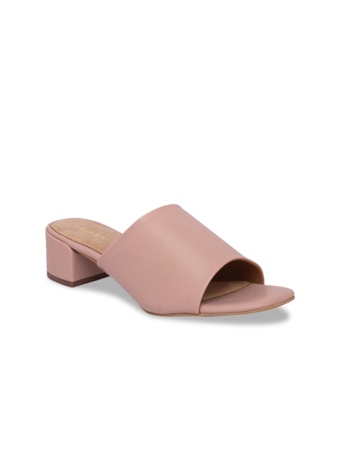 ERIDANI Women Pink Solid Heels