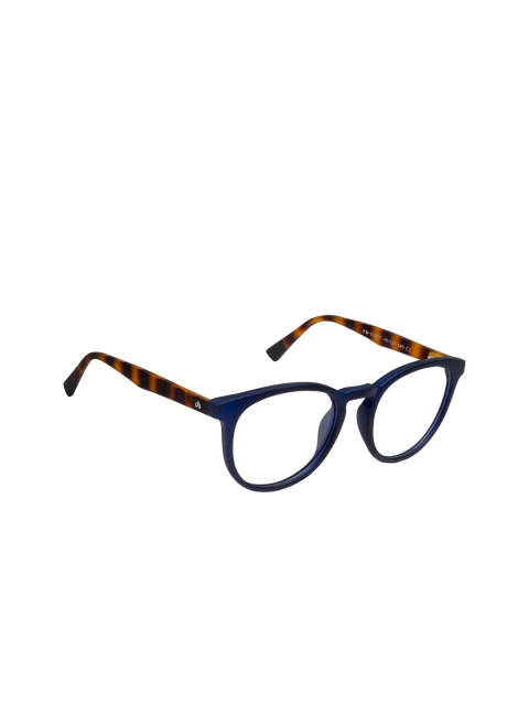 David Blake Unisex Blue Solid Full Rim Round Frames N_EWDB2358