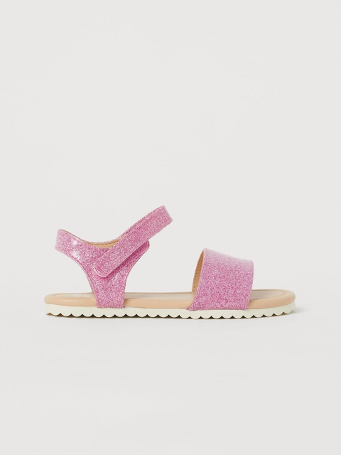 H&M Girls Pink Embellished Sandals