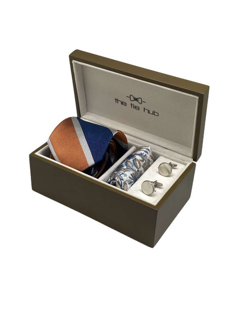 The Tie Hub Men Accessory Gift Set, Orange 
The Tie Hub Men Accessory Gift Set, Orange