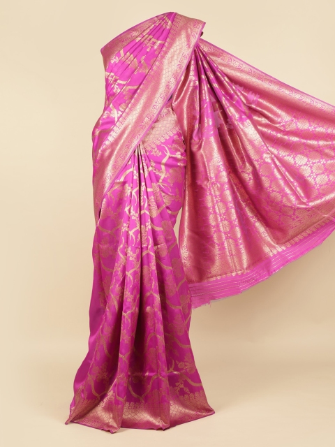 Pothys Magenta Woven Design Saree