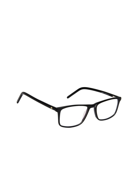 David Blake Unisex Black Solid Full Rim Rectangle Frames N_EWDB2412