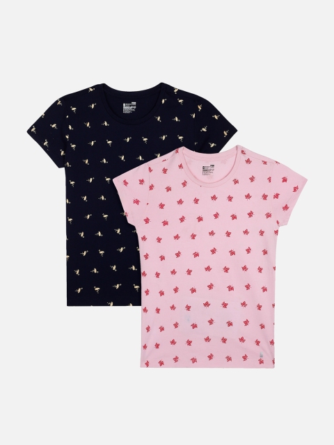 PROTEENS Girls Pack Of 2 Navy Blue Printed Round Neck Antiviral & Antibacterial T-shirts
PROTEENS Girls Pack Of 2 Navy Blue Printed Round Neck Antiviral & Antibacterial T-shirts