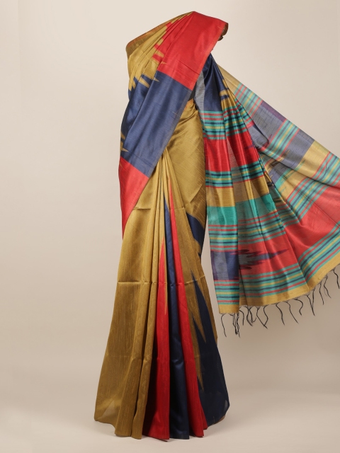 Pothys Multicoloured Colourblocked Saree, Multi