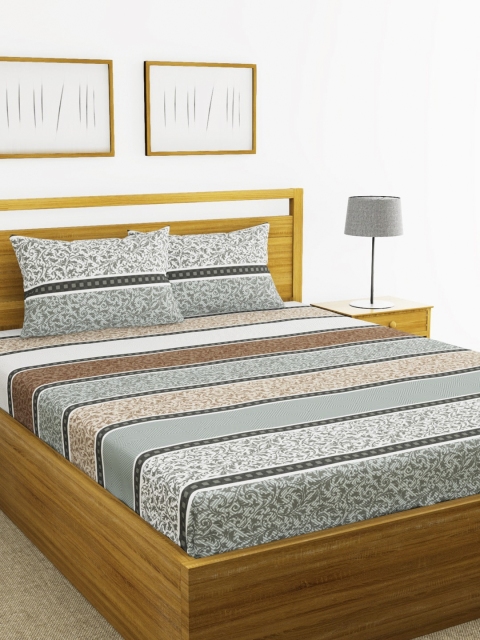 BIANCA Grey & Brown Ethnic Motifs 180 TC Cotton 1 King Bedsheet with 2 Pillow Covers
BIANCA Grey & Brown Ethnic Motifs 180 TC Cotton 1 King Bedsheet with 2 Pillow Covers
