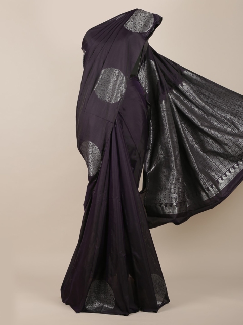 Pothys Purple Solid Silk Cotton Saree