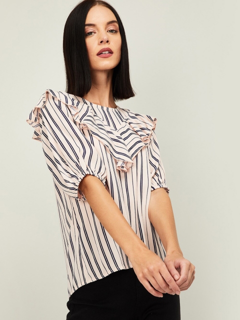CODE by Lifestyle Women Pink Striped Top